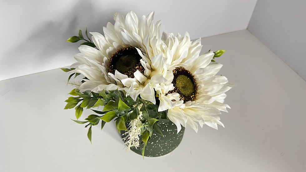 Thumbnail: White Sunflower Petite Arrangement