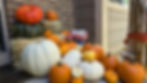 Autumnal Porch Header Pumpkins