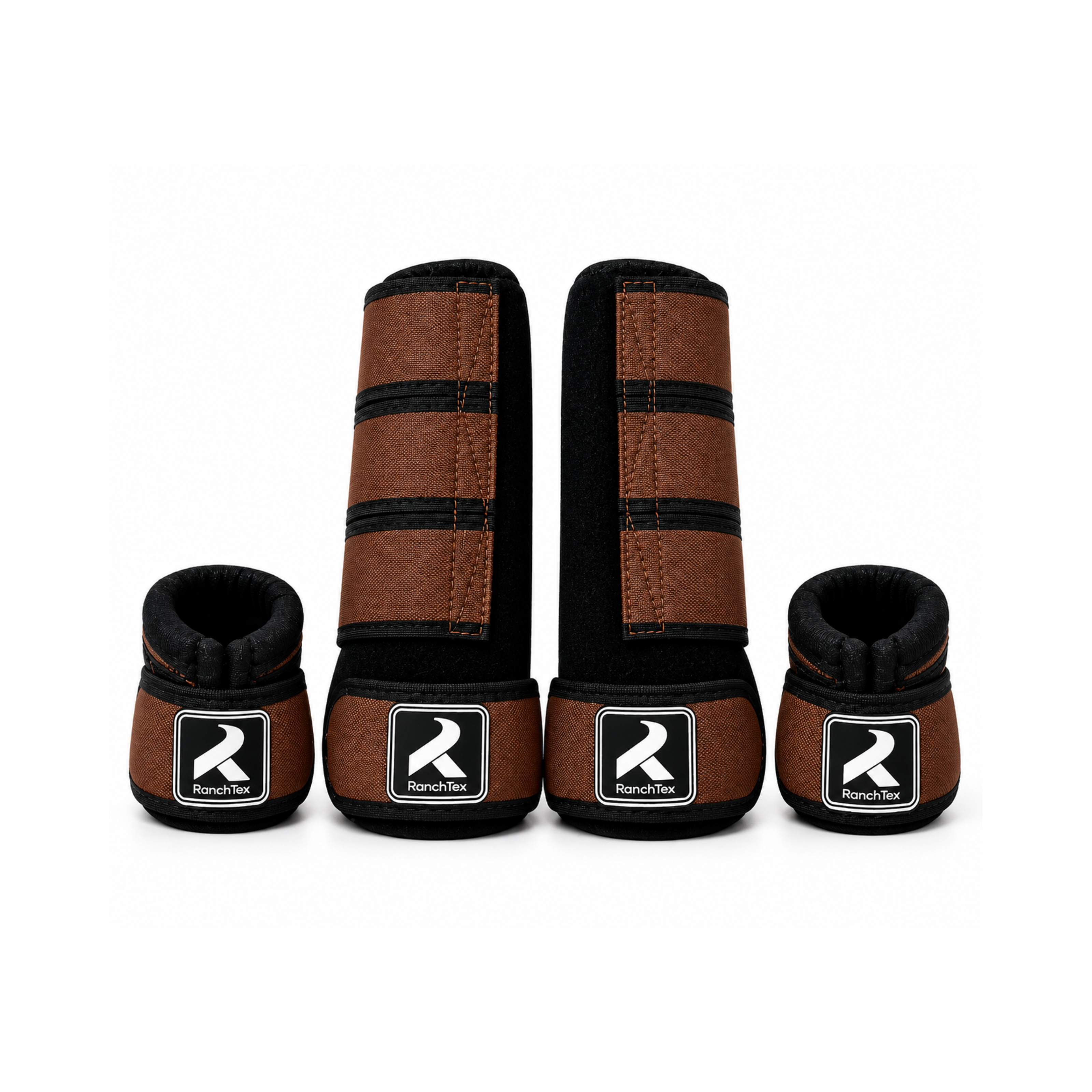 Kit Caneleira e Cloche para Cavalo Ranch Tex - Marrom