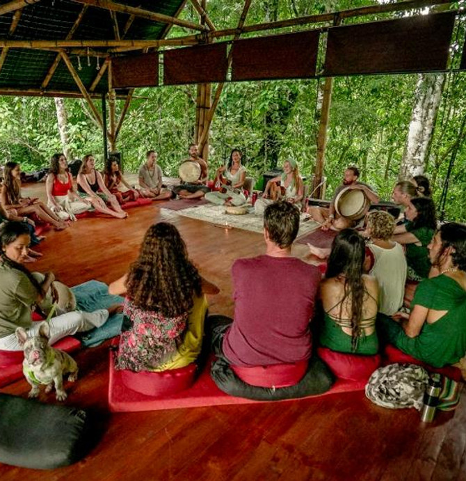 Yacumama Shala singing circle.JPG