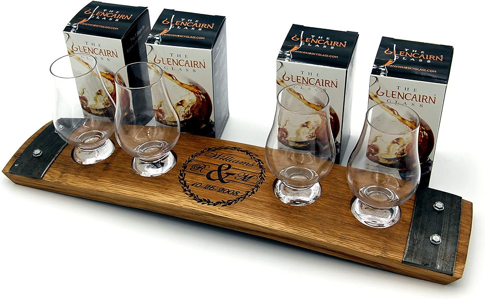 Personalized Barrel Stave Flight Board