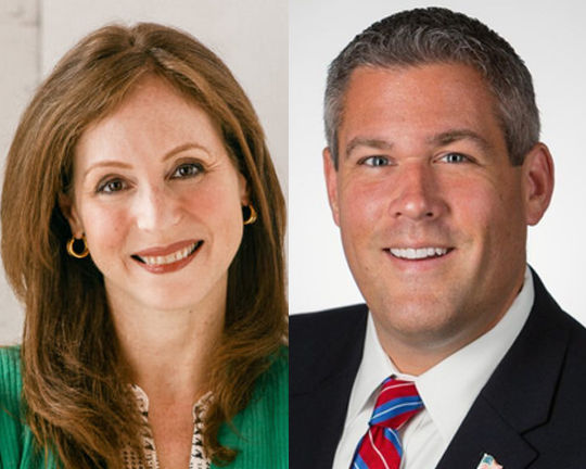 Rachel Barnhart and Adam Bello