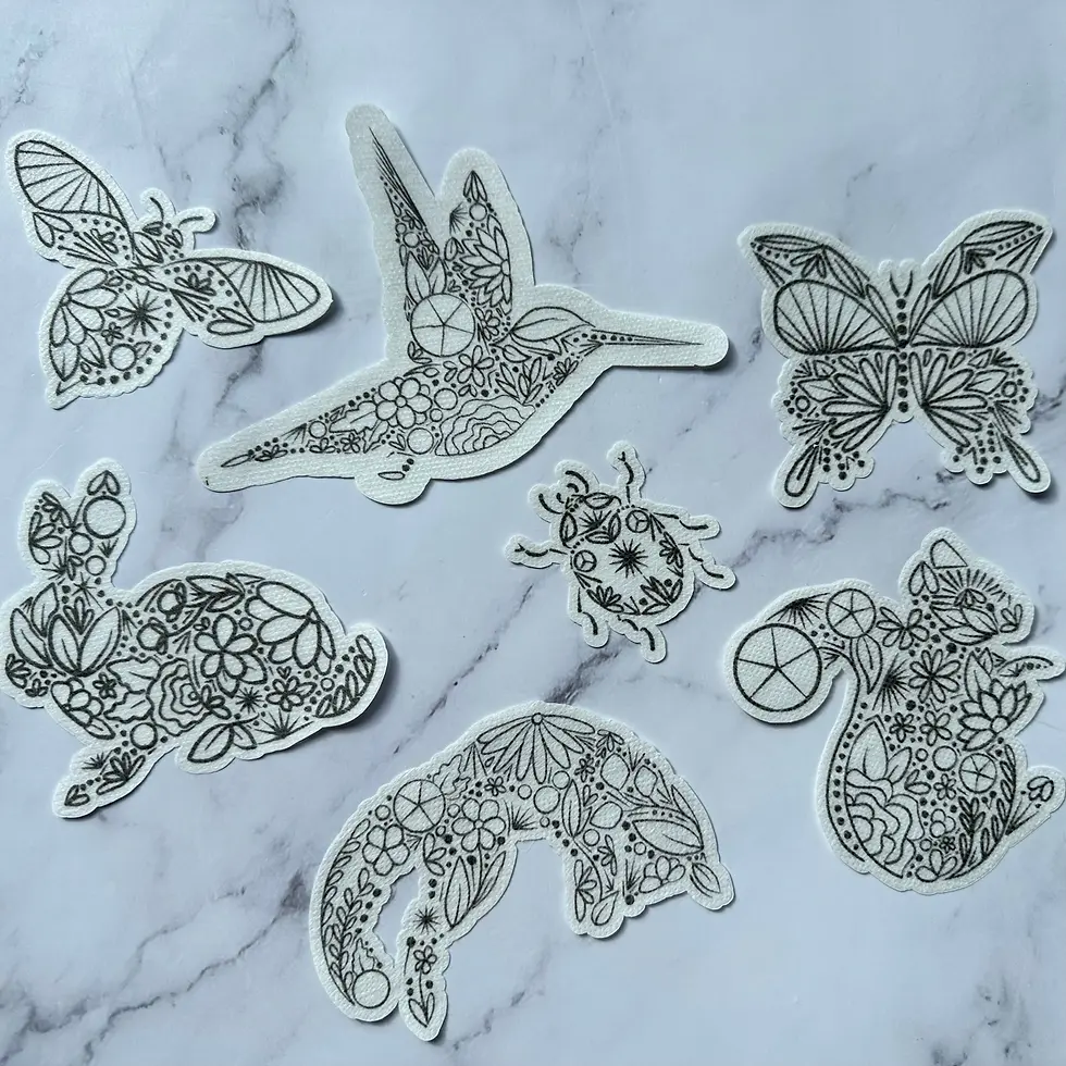 Stitch and Stitch Floral Embroidery Creatures
