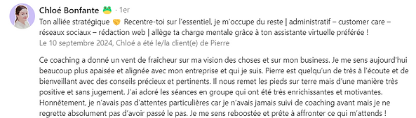 Témoignage client
