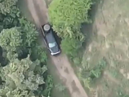 Así pasea el CJNG con tanques de guerra y metralletas Minigun en Santa María del Oro, Jalisco