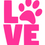 Thumbnail: Paw Print Love Paws Vinyl Sticker Decals (Pack of 2)