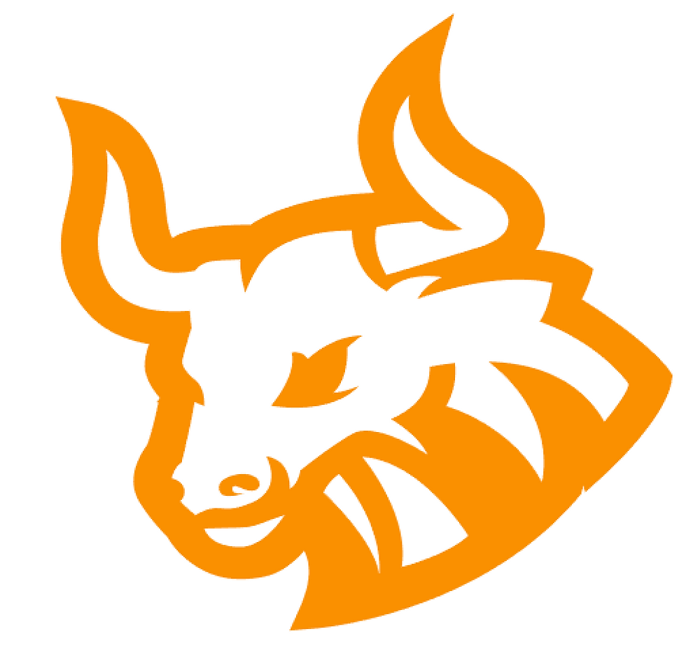 Bull Head Vinyl Sticker Decals (Pack of 2)