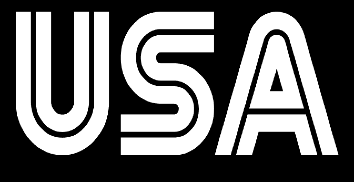USA Vinyl Sticker Decals (Pack of 2)