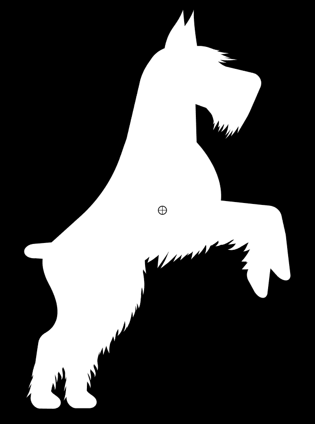 Mittelschnauzer Jumping Vinyl Sticker Decals (Pack of 2)