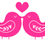 Thumbnail: Lovebirds Birds Love Vinyl Sticker Decals (Pack of 2)