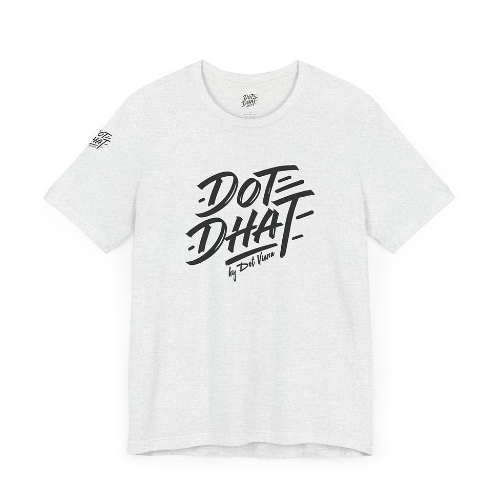 Thumbnail: Unisex Jersey Tee - DOT DHAT Graphic Statement Shirt