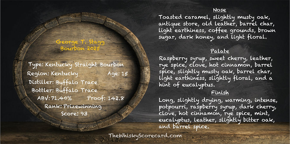 George T. Stagg Bourbon 2025