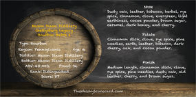 Mason Dixon Distillery Gettysburg Legacy Bourbon Batch 2