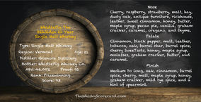 WhistlePig The Beholden 21 Year Single Malt Whiskey