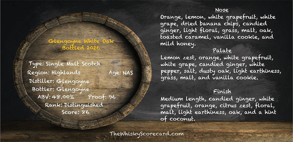 Glengoyne White Oak Bottled 2026