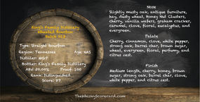 King's Family Distillery Wheated Bourbon Batch 013