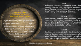 Old Forester President's Choice Bourbon Barrel #167