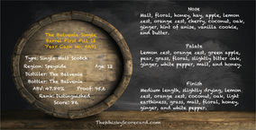 The Balvenie Single Barrel First Fill 12 Year Cask No. 6691
