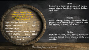 Belle Meade Cask Strength Single Barrel No. 5811 Bourbon 12 Year Maryland