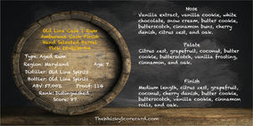 Old Line Case 1 Rum Amburana Cask Finish Hand Selected Barrel Pick 25-RUM-04 