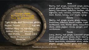 Kavalan Vinho Barrique Cask Strength Cask No. W120302027A
