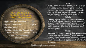 Nashville Barrel Co. Single Barrel Bourbon #1587 "No Way Home"