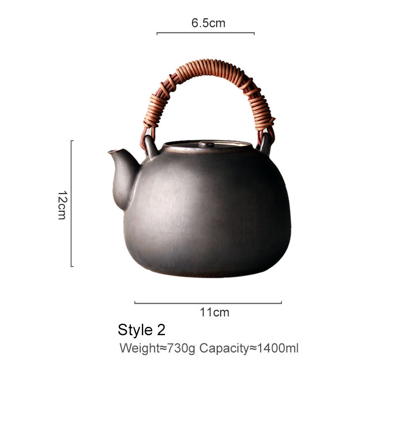 サムネイル： JOTO - Stovetop  refractory clay Teapot 1400ML 	CHR0600