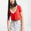 Miniature : Adidas Originals - Top col V avec trois bande blanche