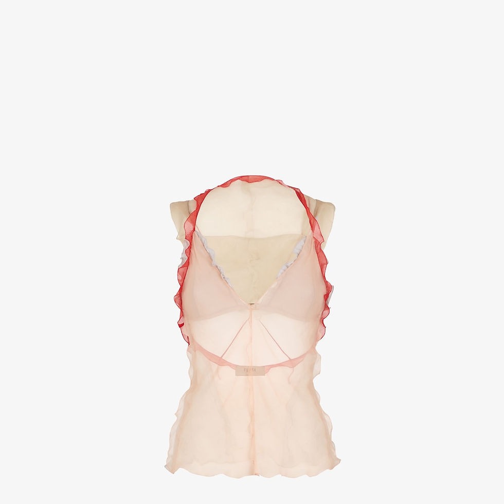 Miniatura: Haut en mousseline de seda