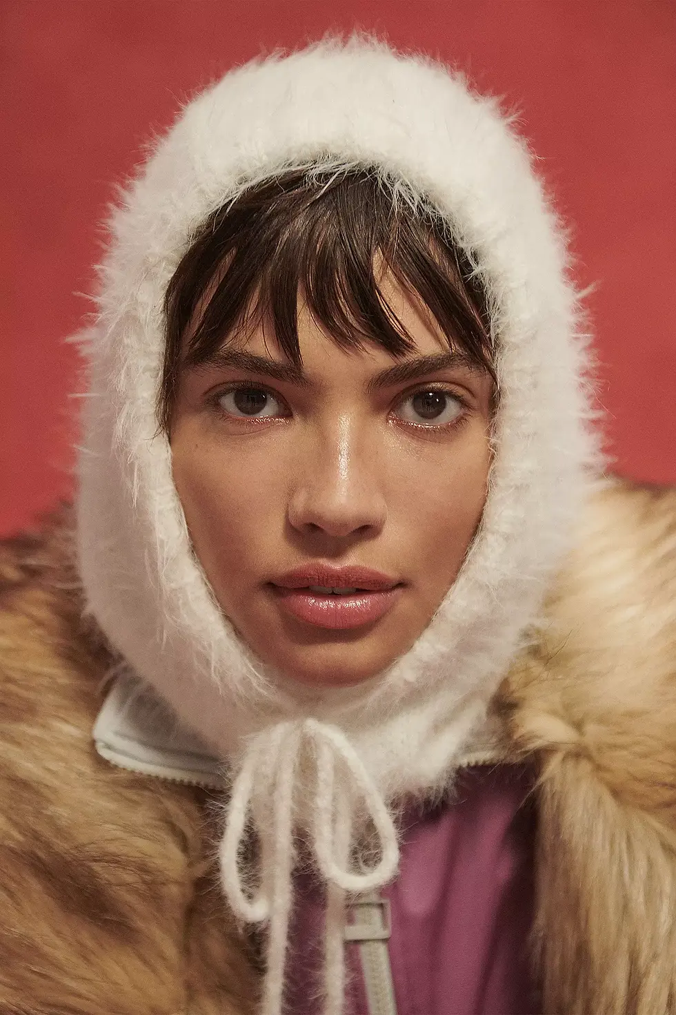 Miniature : KODY - Cagoule en tricot deveteux