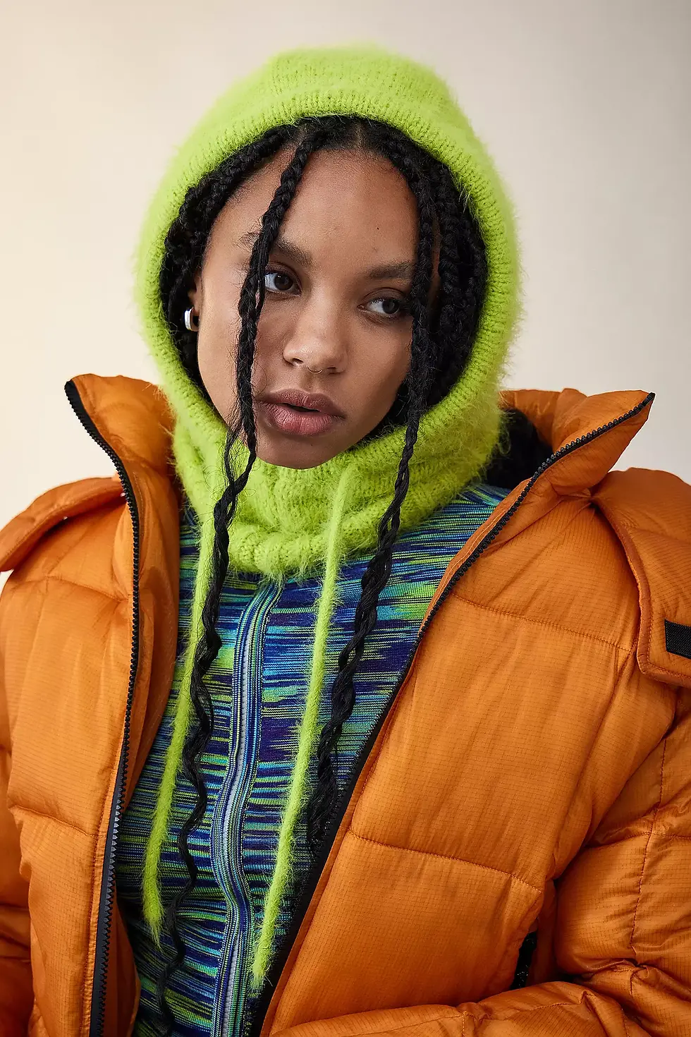 Miniature : KODY - Cagoule en tricot deveteux