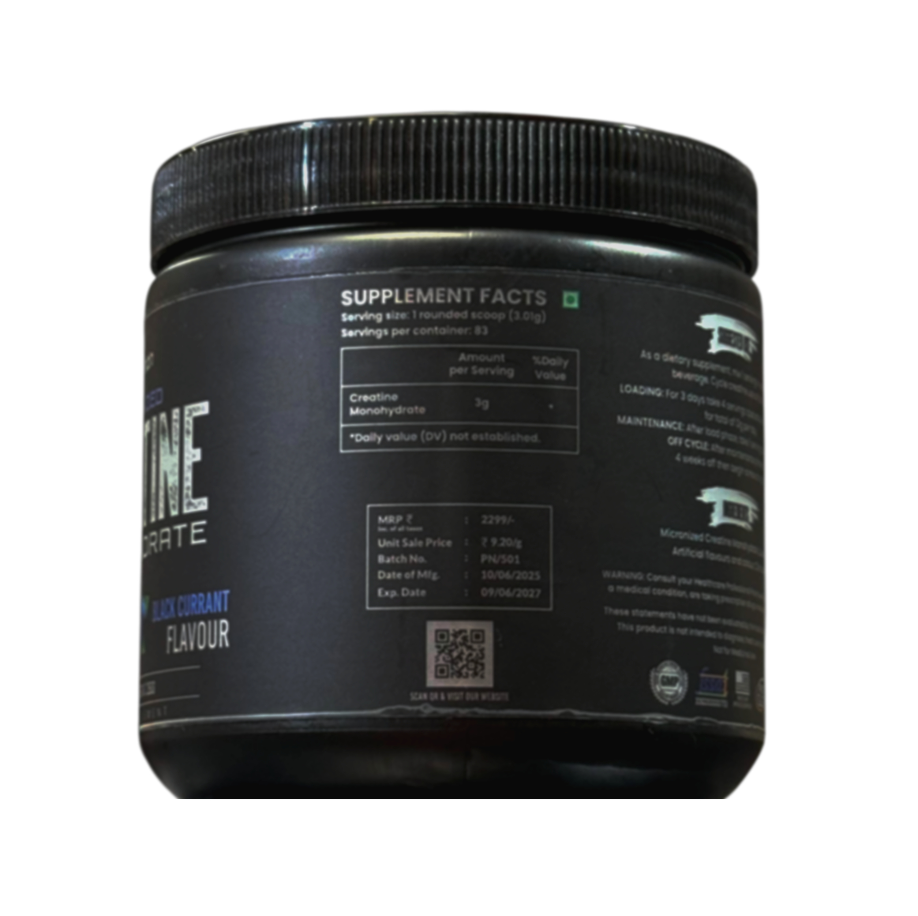 Peak Nutrition CREATINE 83 Serving’s  view 2
