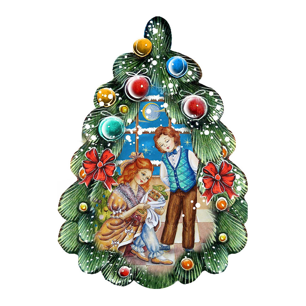 Thumbnail: Nutcracker Christmas Tree Door Decor by G. DeBrekht - Christmas Decor - 8119184H