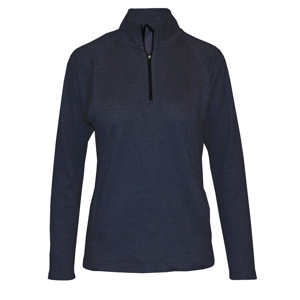 Thumbnail: Womens Jacquard Midweight QrtrZip