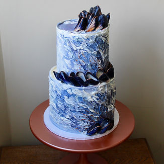 Mussel Ocean Wedding Cake Cornwall