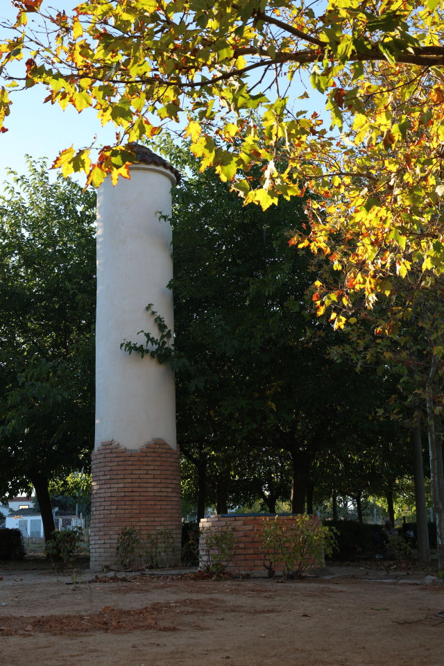 Depósito al atardecer