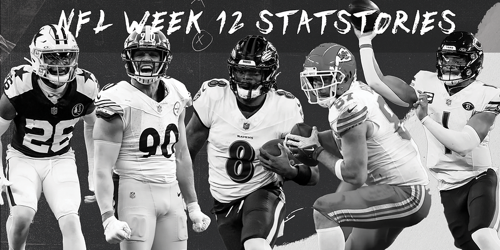 NFL week 12 saw record breaking stats from players across the league