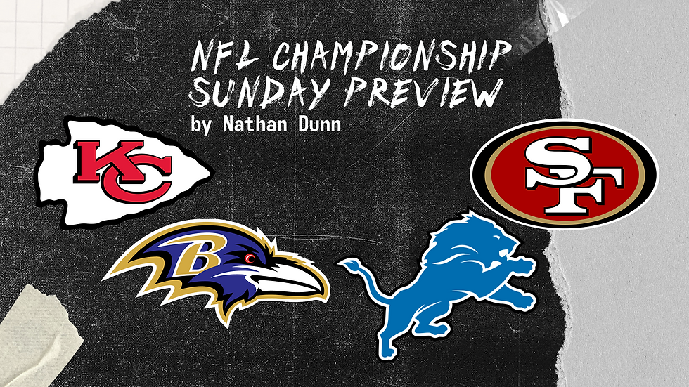 Sunday's NFL Championship games will determine which two teams meet up in the Super Bowl.