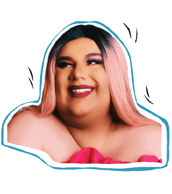 Podcast cover art for 'Breaking Into Aussie Media' featuring Carla from Bankstown, smiling with pink and black hair, set against an orange background.