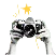 A black-and-white hand holding a yellow light bulb, representing a bright idea or innovati