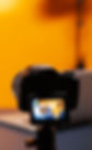 Camera setup for media interviews recording.