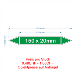 Flussrichtungspfeil 150x20