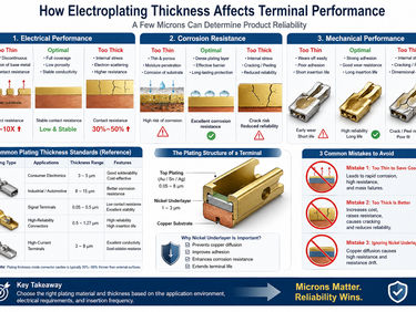 How Electroplating Thickness Affects Terminal Performance: The Hidden Detail That Determines Product Reliability