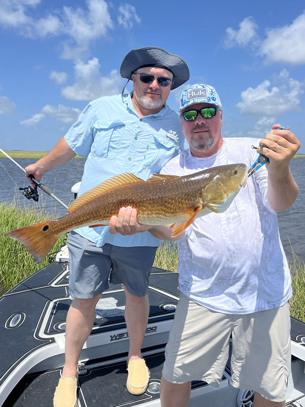 Large Bull Redfish caught on Rod and Reel