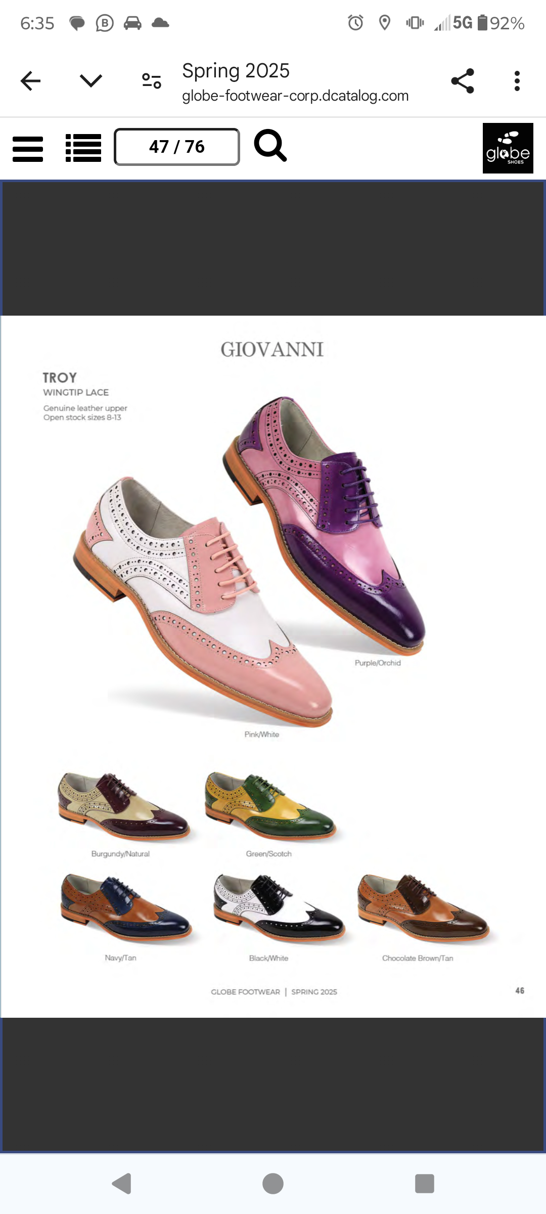 Men's dress shoes start at 39.95 till159.95