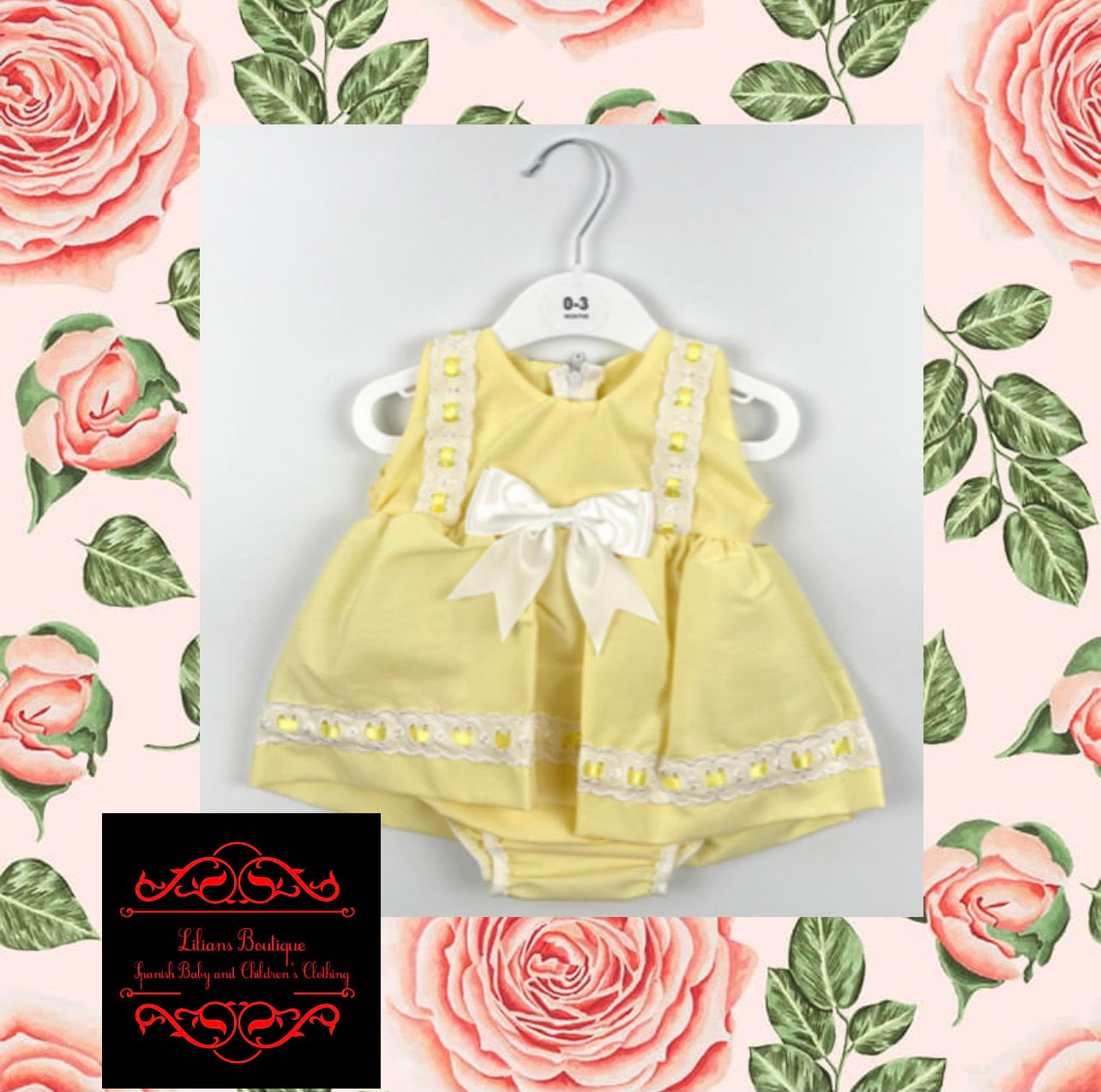 Lemon bow dress