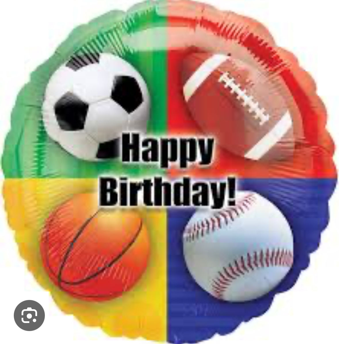 Happy Birthday Sports Balloon 5