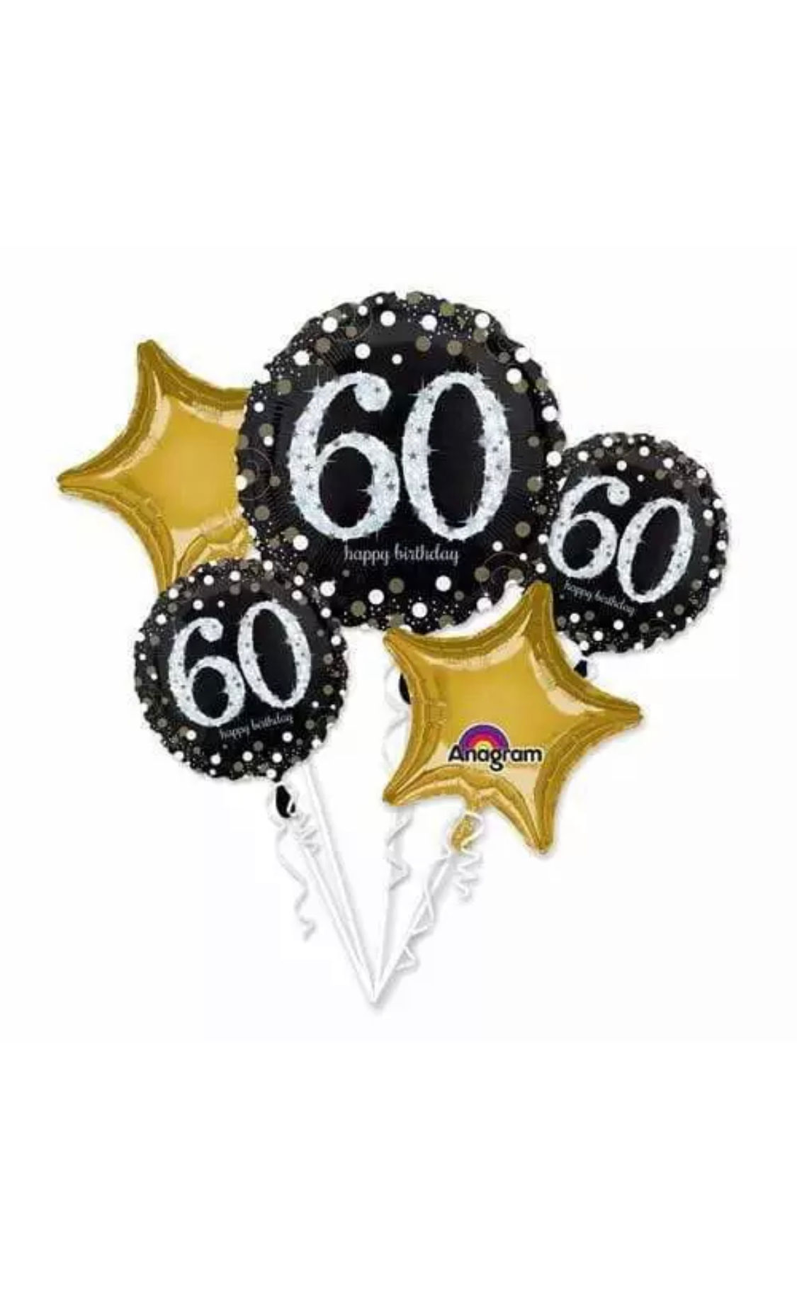 60th Sparkling Birthday Bouquet 224