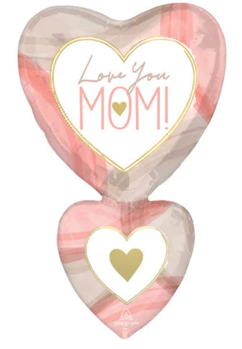 Love You Mom Stacked Balloon 