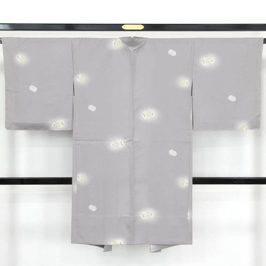 サムネイル： 長羽織 飛び小紋 丸文 花 ぼかし [ 新品 お仕立て品 ] 身丈109 裄70